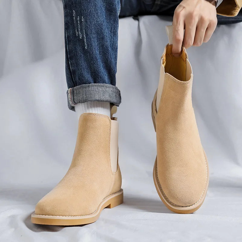 Men's Suede Chelsea Boots