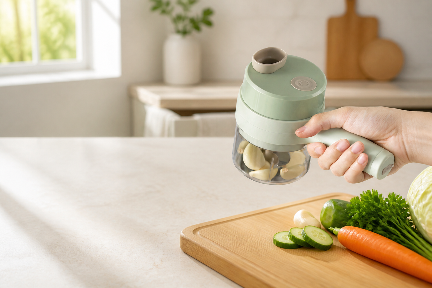 Volera Cordless 2-in-1 Prep Chopper & Slicer